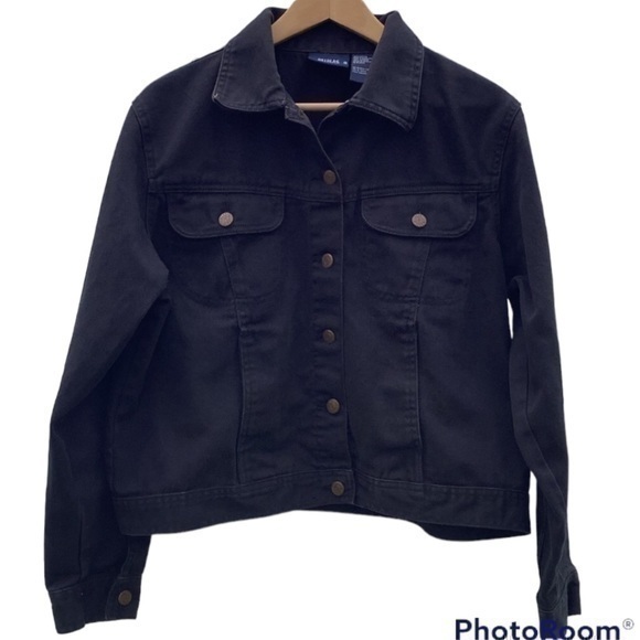 bill blass Jackets & Blazers - Bill Blass black denim jacket